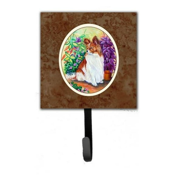 Papillon Leash or Key Holder, 6 x 1.25 x 4.25 in.