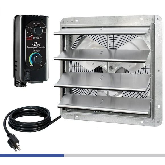 Ventilador de escape iLiving ILG8SF16V-ST montado en la pared de 16 pulgadas