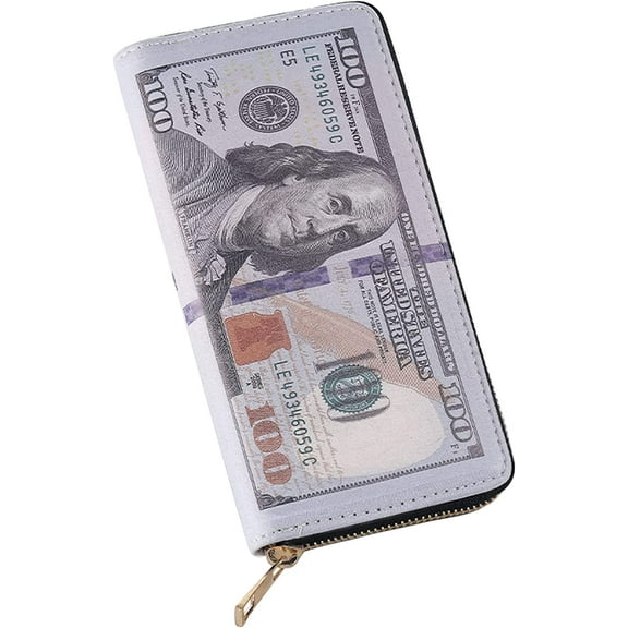 YOUI-GIFTS-Men Us Dollar Bill Wallet Billfold Leather Credit Card Photo Holder…