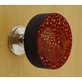 thumbnail image 2 of IBA Indianbeautifulart Boutons Rouges Gravés Lot de 10 Boutons de Porte en Bois pour Tiroir, 2 of 3