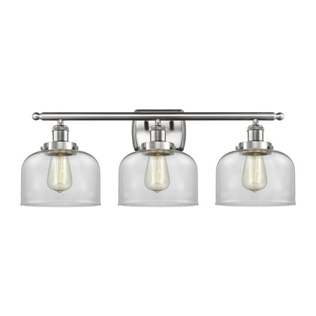 

Innovations Lighting 916-3W Large Bell Large Bell 3 Light 26 Wide Vanity Light - Nickel