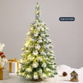 thumbnail image 3 of 2FT Premium Flocked Christmas Fake Tree  Perfect Artificial Tree with LED Lights for Christmas Decoration  Snowy  Tree with Wood Base, 3 of 6