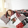 thumbnail image 4 of Manfei Cartoon Tractor Bedding Comforter Set,Rustic Farmhouse Cabin Twin Comforter Sets,Red White Black Patchwork Plaid Bedding Set For Boys,Super Cozy Room Decor Reversible,2pcs, 4 of 8