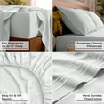 thumbnail image 5 of Mellanni 4-Piece Iconic King Bedsheet Set - Microfiber, 16" Deep Pocket, Cooling, Wrinkle, Fade, Stain Resistant, Ivory, 5 of 7