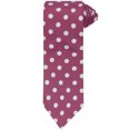 thumbnail image 1 of Corbatas de puntos para hombres INSPIRE CHIC para el Día del Padre, corbata autoajustable de 3.1" de ancho, corbata de satén para bodas, clásica fucsia, talla única, 1 of 4