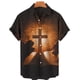 thumbnail image 3 of Camisetas gráficas de Jesucristo para hombres, ropa con estampado 3D, camisas hawaianas de playa, camisetas de manga corta Y2K, ropa vintage, blusa con solapa, 3 of 5