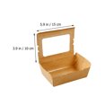 thumbnail image 2 of MasteelfCA 50pcs Fried Food Packing Boxes Kraft Paper Snack Containers Salad Sushi Boxes, 2 of 7