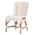 thumbnail image 2 of HomeRoots 519029 36.5 in. White & Brown Upholstered Fabric Bentwood Back Dining Side Chair, Set of 2, 2 of 3