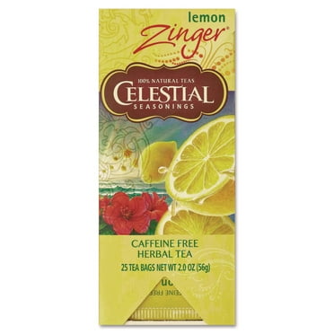 Celestial Seasonings ALT31010 Tea - Herbal Lemon Zinger (25/Box)