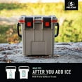 thumbnail image 5 of Pelican Elite Cooler 20QT Hard Sided - 2 Day Ice Retention - Dark Grey/Green, 5 of 9