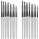 thumbnail image 1 of 2 Sets Artist Brushes Nylon Wool Silver Gray Holder Watercolor Gouache Acrylic Painting Tool, 1 of 5