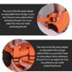 thumbnail image 5 of Dog Swimsuit Safety Swimsuit Rescuing Handle for Dog Swimming Dog Life Vest with Handle Flotation Device orange color XX, 5 of 5