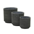 thumbnail image 5 of DecMode 12", 10", 8"H Indoor Outdoor Dark Gray Magnesium Oxide Planter (3 Count), 5 of 8