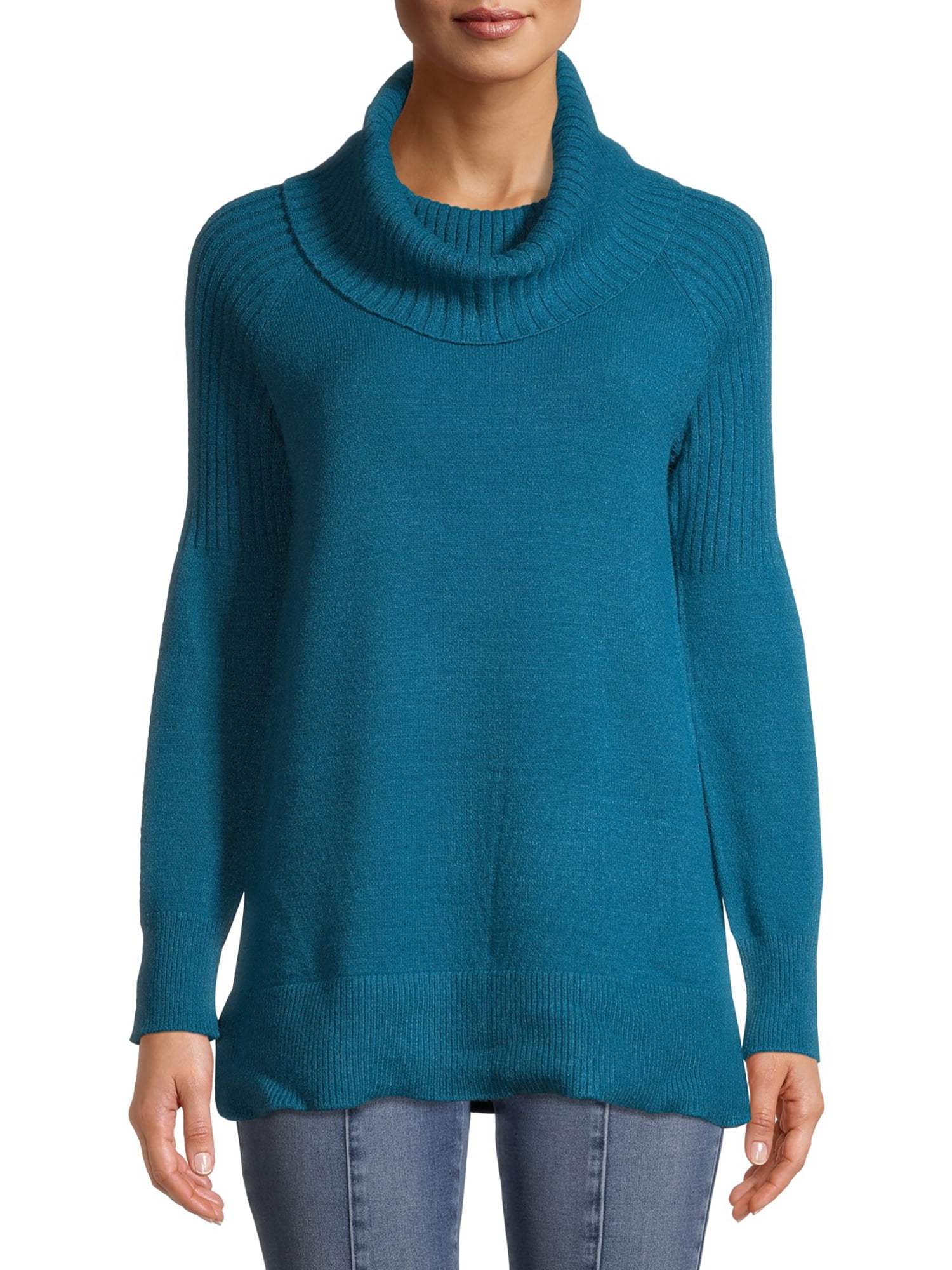 Cowl Neck Tunic Sweater - Walmart 