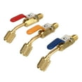 6PCS Refrigerant Angled Compact Ball Valve Fit for R410A R134A R12 R22 R502 AC HVAC