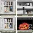 thumbnail image 5 of Homall Adjustable Television Stands, Fiberboard White, 59.00 x 15.70 x 32.00 Inches, 136.28 lb, 5 of 8