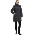 thumbnail image 6 of Wantdo Women's Winter Coat Warm Mid-Length Winter Jacket Quilted Bubble Parka Jacket Dark Grey XL, 6 of 10