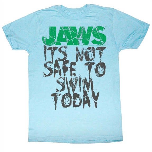 Jaws Movies Jaws Not Safe Adult Short Sleeve T Shirt