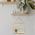thumbnail image 3 of FESTFENDS Living Room Kitchen Wall Mounted Shelf Golden Iron Decoration for Homeowners 1Pack, 3 of 8