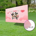thumbnail image 3 of Happy Valentine's Day Miniature American Shepherd holding flowers Yard Sign MAS Dog Lover Gifts Outdoor Home Lawn Garden Porch Decor - 3005, 3 of 5