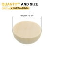 thumbnail image 2 of Uxcell 300Pcs Half Wood Balls 0.47" Natural Color Wooden Split Balls, 2 of 7
