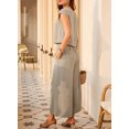 thumbnail image 5 of SHEWIN 2 Piece Summer Outfits for Women Pant Sets Two Piece Sets Lounge Set With Pocket Khaki M, 5 of 9