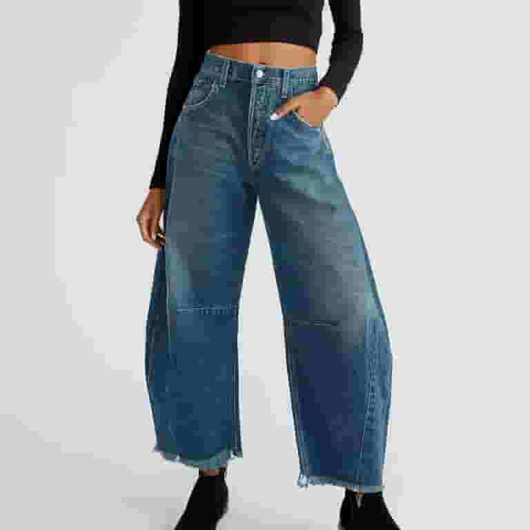 Jeans Womens Designer Jumper Lojoutye 2025 Women Baggy