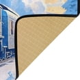 thumbnail image 2 of SKYSONIC Winter Steam Train Area Rug 39x20 in, Stain Resistant Comfy Carpet Throw Rug with Elastic Cotton Interlayer for Kitchen Bathroom Living Room Bedroom, 2 of 7