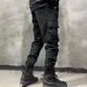 thumbnail image 4 of Pantalones cargo para hombre, de alta calidad, holgados, de algodón, para trabajo, verano, para exteriores, estilo vintage, largos, nuevos, en azul marino, Y2k, 4 of 4