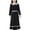 1# Black, variant on KidGT Kids Girls Adorable One Piece Muslim Abaya Dresses Long Sleeve Slim Fit Casual Ramadan Prayer Robe Dress,1# Red,4-5 Years