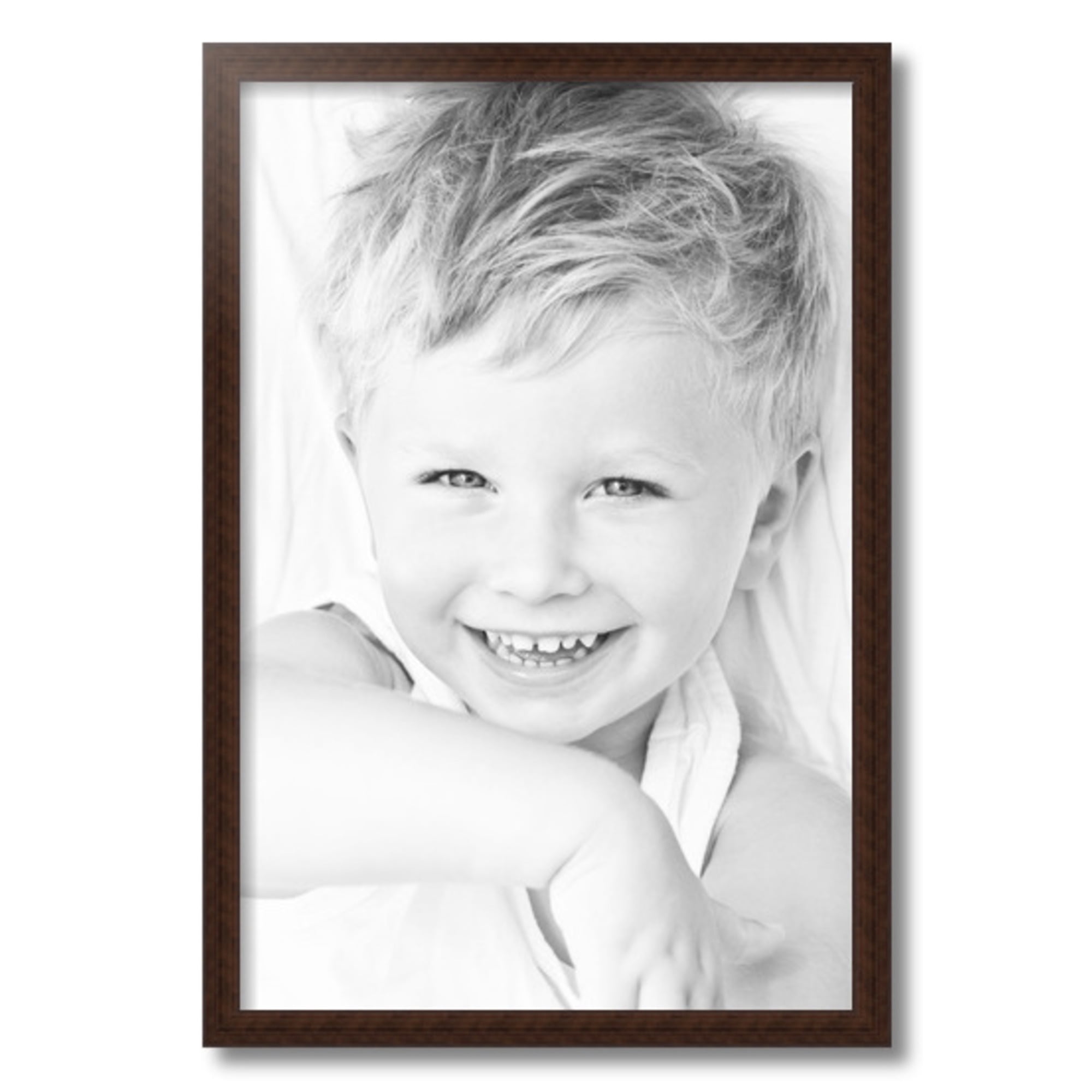 ArtToFrames 16" x 24" Walnut Picture Frame, 16x24 inch Brown Wood Poster Frame (WOM-4094), 1 Pack