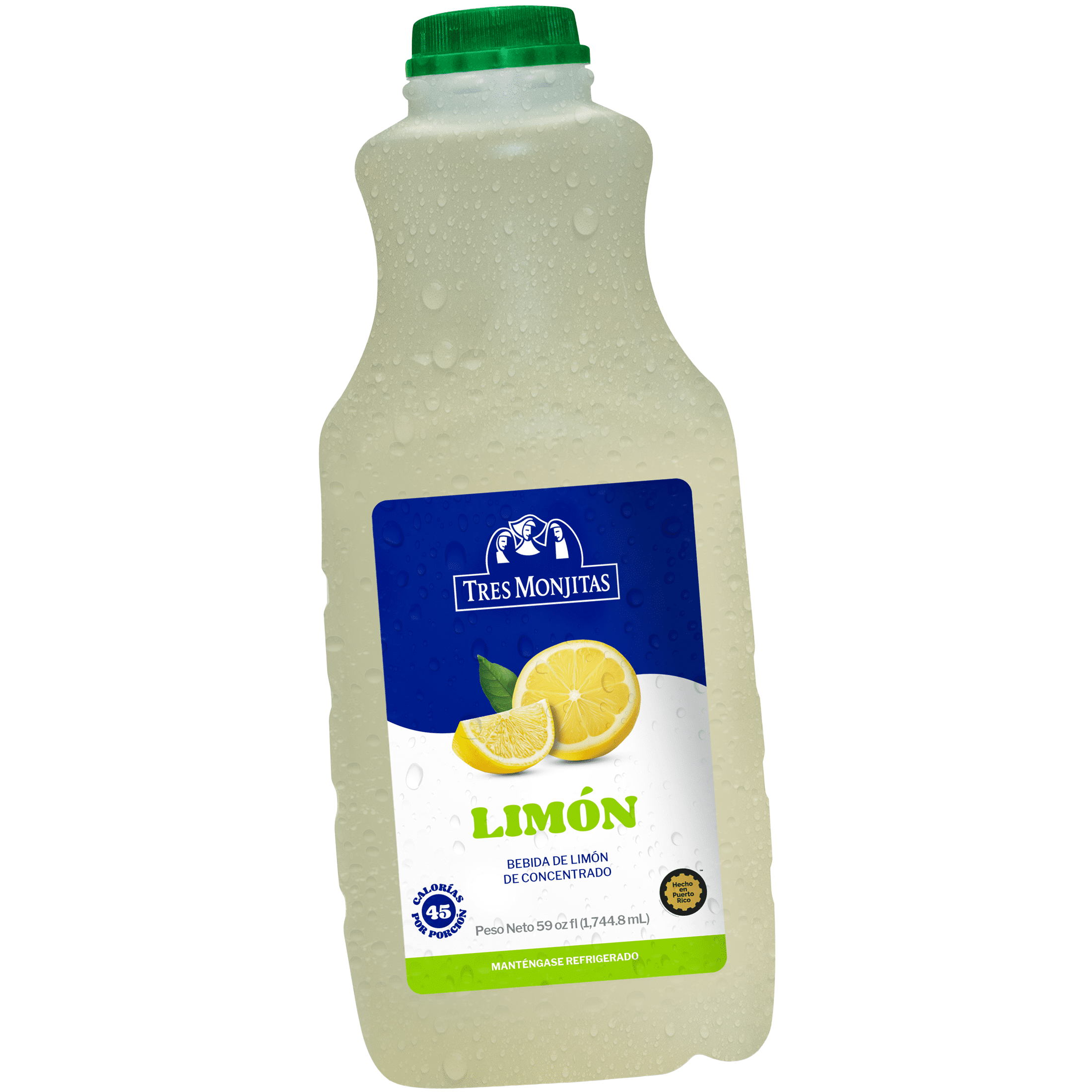 Tres Monjitas Smooth Lime from Concentrate 59oz fl, Plastic Bottle