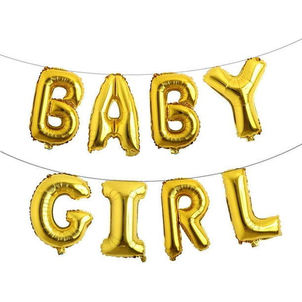 16 inch Baby Boy Girl Banner Foil Letter Balloons Garland for