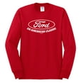 thumbnail image 2 of Wild Bobby, Ford Motors an American Classic, Cars and Trucks, Men Long Sleeve Shirt, Red, Large, 2 of 4