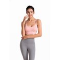 thumbnail image 4 of Womens Sports Bras Woman Bras With String Quick Dry Shockproof Running Fitness Large Size Underwear Bras for Women No Underwire Pink 2XL, 4 of 8