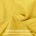 thumbnail image 2 of 2 Pack Queen Brushed Microfiber Pillow Shams with 2" Flange, Super Soft and Cozy, Wrinkle, Fade, Stain Resistant Sham, Yellow, 20x30 inches, 2 of 8