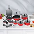thumbnail image 2 of Costway 17Pcs Hard Anodized Nonstick Cookware Pots and Pans Set Dishwasher & Oven Safe, 2 of 10