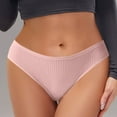 thumbnail image 6 of Sunvit-Panties Juniors Ribbed Bikini Underwear - Nylon Spandex Soft Breathable, Size S, Pink, Mid-Rise for Everyday All-Day Wear, 6 of 9