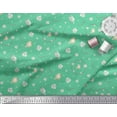 thumbnail image 2 of Soimoi Green Poly Georgette Fabric Wreath & Bird Print Fabric by Yard 42 Inch Wide, 2 of 3