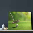 thumbnail image 3 of Lsque golf ball after putting to the golf hole Print Wall Art – Decorative Picture for Living Room, Bedroom, and Office (Horizontal), 3 of 6