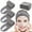 Gray, variant on 4pcs Adjustable Head Bands Solid Color Non Slip Hair Hoops Suitable For Spa Face Washing Skin Care Make Up