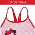 thumbnail image 4 of Disney Minnie Mouse Toddler Girls' 2-Piece Tankini and Bikini Set Pink Red Dots, 4 of 6
