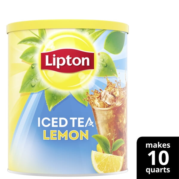 Lipton Iced Tea Mix Black Tea , Caffeinated Sweetened with Real Cane