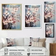 thumbnail image 4 of Designart "Dogwood Dream Pink and Grey Serenity" Floral & Botanical Floater Framed Wall Art Living Room, 4 of 7