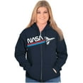 thumbnail image 3 of NASA Worm Logo American Space Shuttle Zip Up Hoodie Men's Women's Brisco Brands S, 3 of 6