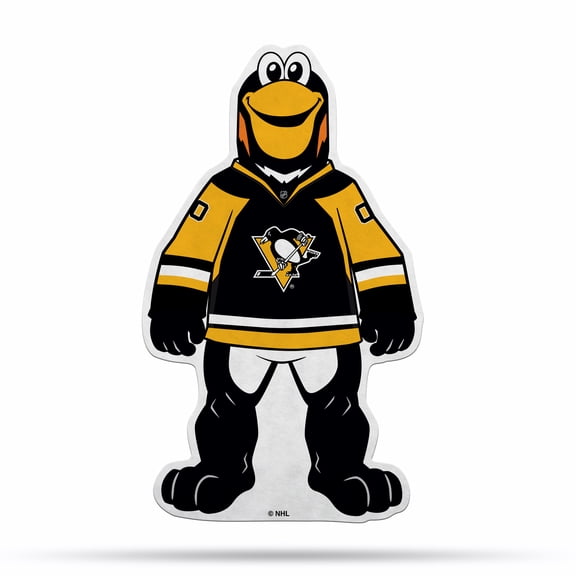 Penguins Shape Cut Mascot Pennant With Header Card