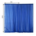 thumbnail image 2 of Efavormart 10FT Fire Retardant Royal Blue Sheer Voil Curtain Panel Backdrop For Window Wall Decoration - Premium Collection, 2 of 10