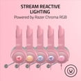 thumbnail image 3 of Razer Kraken Kitty V2 USB Filaire Casque RVB : Oreilles Chroma Kitty - Éclairage Réactif en Continu - Micro Cardioïde HyperClear - Haut-Parleurs Triforce 40 mm - Son Surround 7.1 - Quartz Rose, 3 of 10