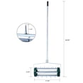 thumbnail image 4 of Fehomix Rolling Lawn Aerator, Heavy Duty Push Spike Aerator with 57" Steel Handle & 18" Drum, Manual Lawn Aeration Tool for Soil Compaction, Garden and Yard Care, 4 of 6