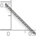 thumbnail image 4 of Solid 14K White Gold 1.3mm Diamond-cut Spiga with Lobster Lock Chain - 14", 4 of 8